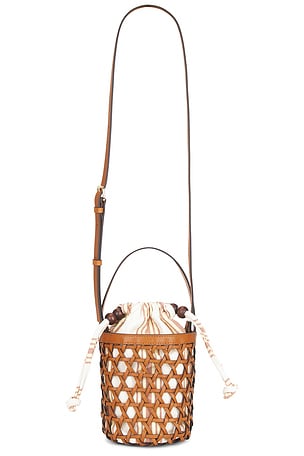 Laith Stripe Canvas & Beads Bucket Bag Loeffler Randall