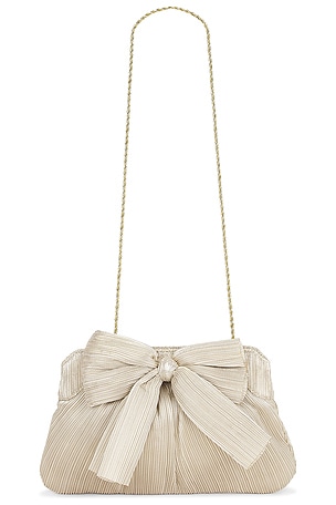 Rayne Pleated Bow Clutch Loeffler Randall