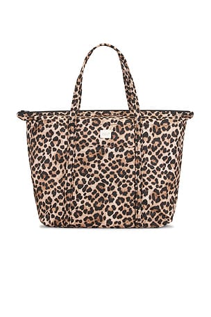 Brushed Leopard Printed Nylon Tote Bag Loeffler Randall