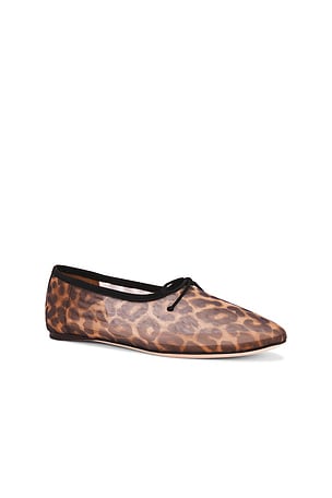 Loeffler Randall Landon Mesh Ballet Flats in Brown