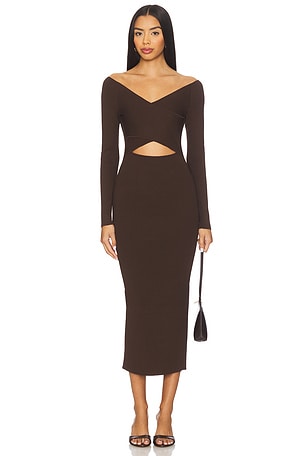Matte Viscose Cross Front Dress Lapointe