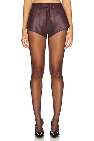 SHORT MINI IMITATION CUIR STRETCH Lapointe