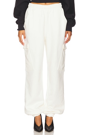 Lapointe Cotton Jogger in Ivory. Size S. Also