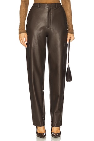 Stretch Faux Leather Tapered Pant Lapointe