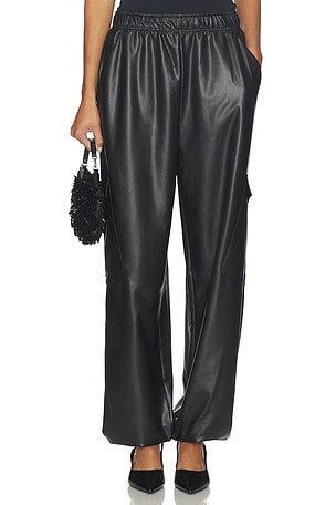 Textured Faux Leather Jogger Lapointe