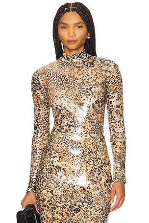 Leopard Sequin Bodysuit Lapointe