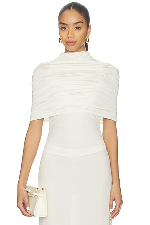 Mock Neck Ruched Top Lapointe