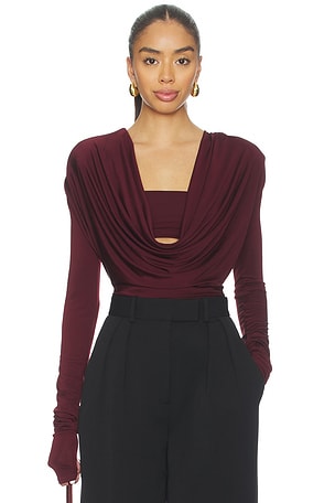 Cowl Neck Bandeau Top Lapointe