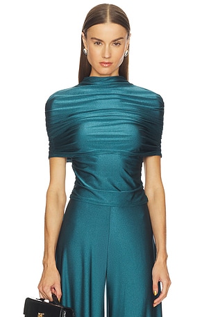 Mock Neck Ruched Top Lapointe