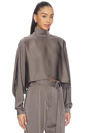 Lapointe Caftan Top in Grey