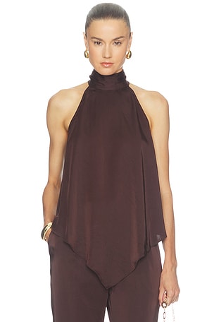 Lightweight Satin Hankerchief Top LaPointe