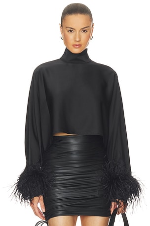 x REVOLVE Lightweight Satin Caftan Top Lapointe