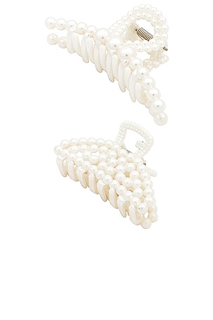 Pearl Beaded Claw Clip Set Pearl Beaded Claw Clip Set