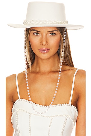 Pearl Embellished Hat Lovers and Friends
