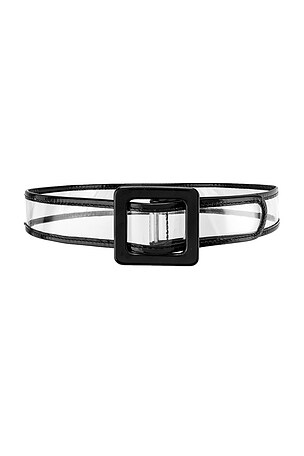 Lovers and Friends Taryn Belt in Clear & Black | REVOLVE