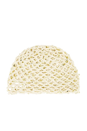 Lovers and Friends Tanya Crochet Hat in Cream