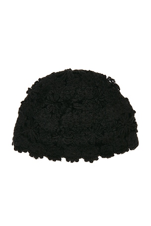 Lovers and Friends Juliet Crochet Hat in Black
