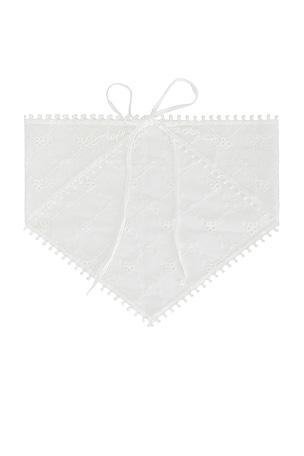 Lovers and Friends Josefina Triangle Scarf in White