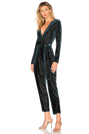 Lovers and Friends Hart Jumpsuit in Dark Green