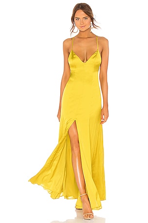 Shona Joy Yellow Dress, Designer Collection