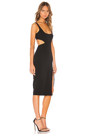 Lovers and Friends Titus Midi Dress in Black