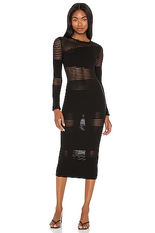 Maternity Laser Cut Out Ruched Waist Dress