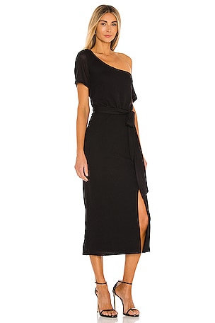 Lovers and Friends Eden Midi Dress in Black