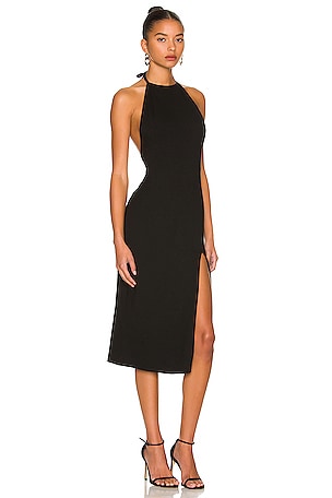 Lovers and Friends Stardust Midi Dress in Black