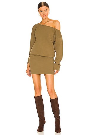 army green sweatshirt dress Lovers and Friends Madison in Western-Edit