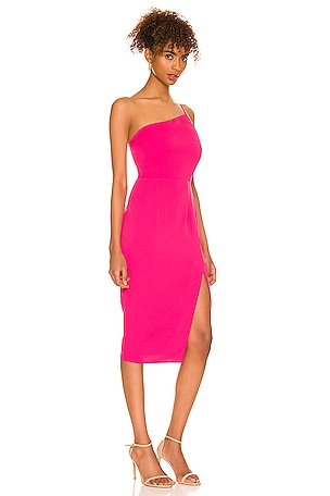 Lovers and Friends Lazo Midi Dress in Fuchsia