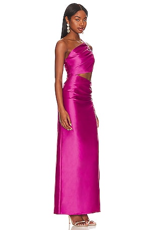 Lovers and Friends Chapman Maxi Dress in Fuchsia