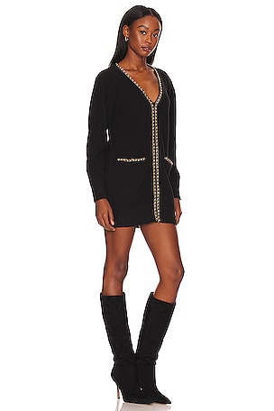 Lovers and Friends Norina Cardigan Dress in Black