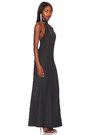 Lovers and Friends Chapman Gown in Black