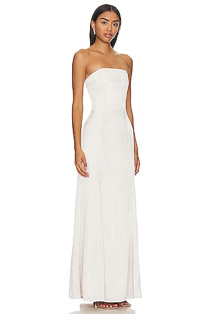 Lovers and Friends Micah Gown in Cream