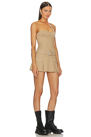 Lovers and Friends Remy Mini Dress in Neutral