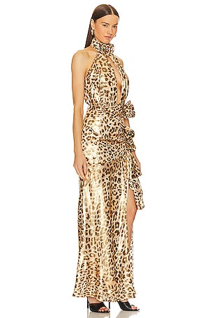 Lovers and Friends x Bridget Viviana Gown in Beige