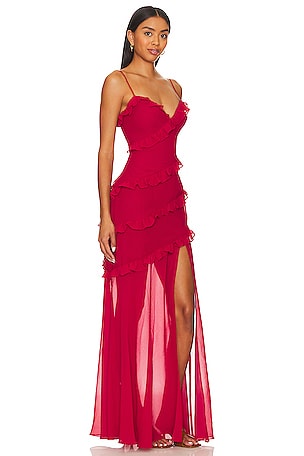 Lovers and Friends Karlie Gown in Red