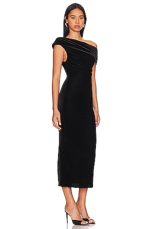 Lovers and Friends Willa Midi Dress in Black