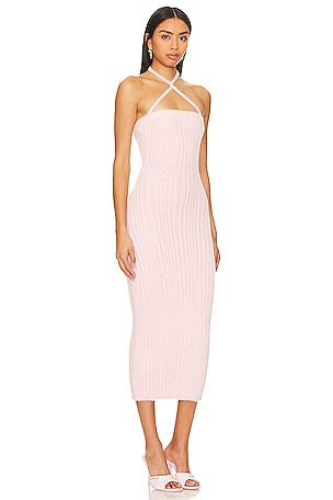 Lovers and Friends Astrid Halter Dress in Blush