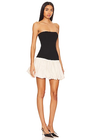 Lovers and Friends x Anja Dujaković Mac Mini Dress in Black, White