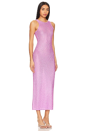 Lovers and Friends Hollis Sequin Midi Dress in Lavender