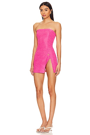 Lovers and Friends Cover Me Up Tube Mini Dress in Pink