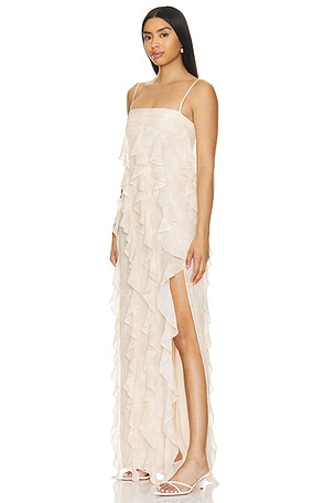 Lovers and Friends Noa Gown in Beige