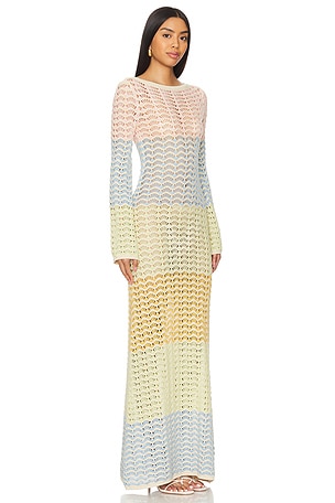 Lovers and Friends Emera Maxi Dress in Beige