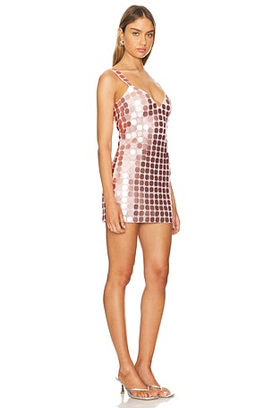 Lovers and Friends Gilles Sequin Mini Dress in Pink