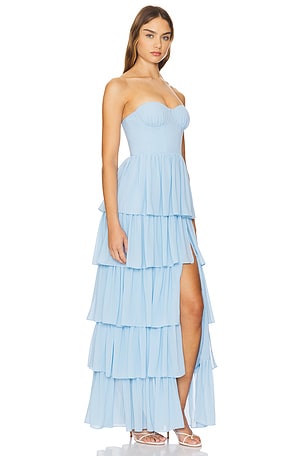 Lovers and Friends Hattie Gown in Baby Blue