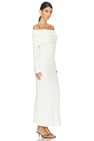 Lovers and Friends Sade Maxi Knit Dress in Ivory