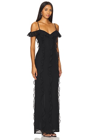 Lovers and Friends Marisol Gown in Black