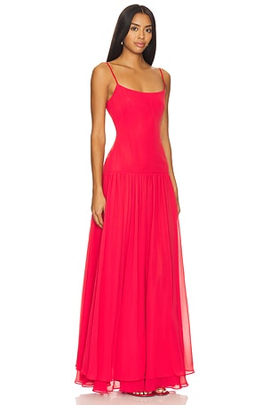 Lovers and Friends Giulia Gown in Red