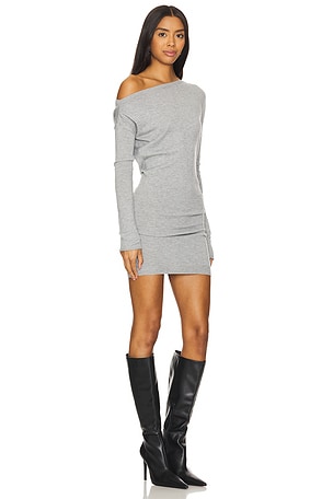 Lovers and Friends Kehlani Mini Knit Dress in Grey